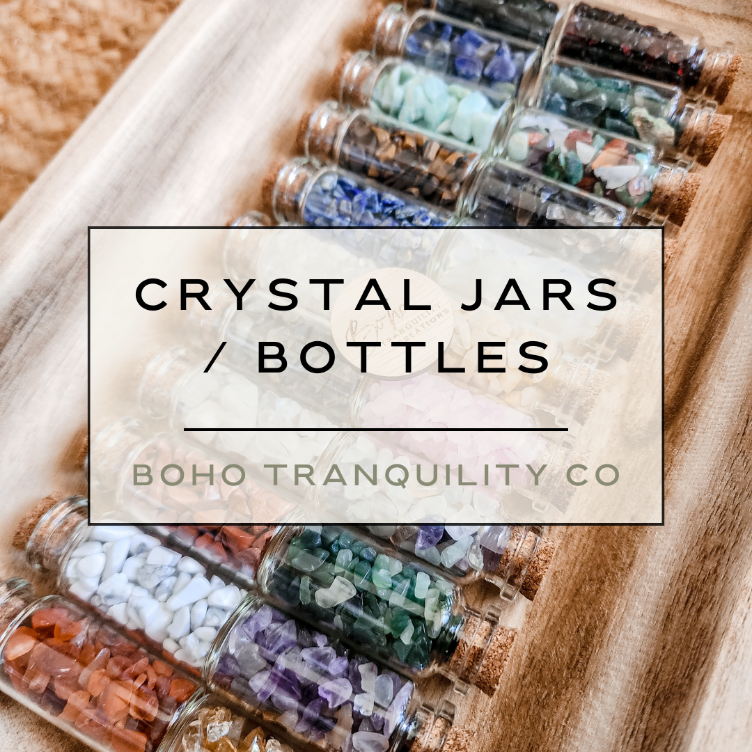 CRYSTAL CHIP JARS/BOTTLES