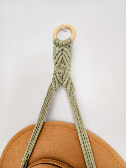 MACRAME HAT HANGER - SINGLE