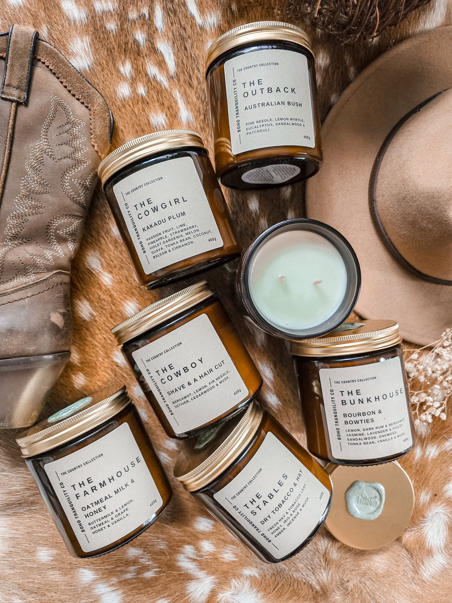 THE COUNTRY COLLECTION CANDLE SET