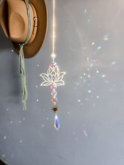 SUN & LOTUS FLOWER SUNCATCHER