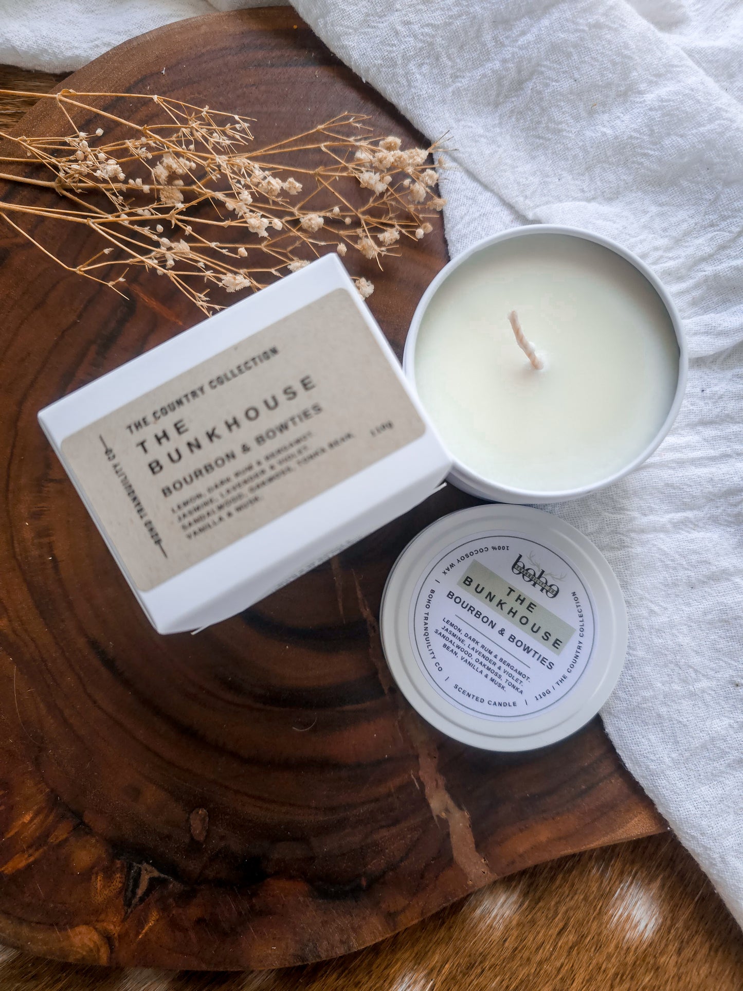 THE COUNTRY COLLECTION: THE BUNKHOUSE - MINI 4oz CANDLE TIN