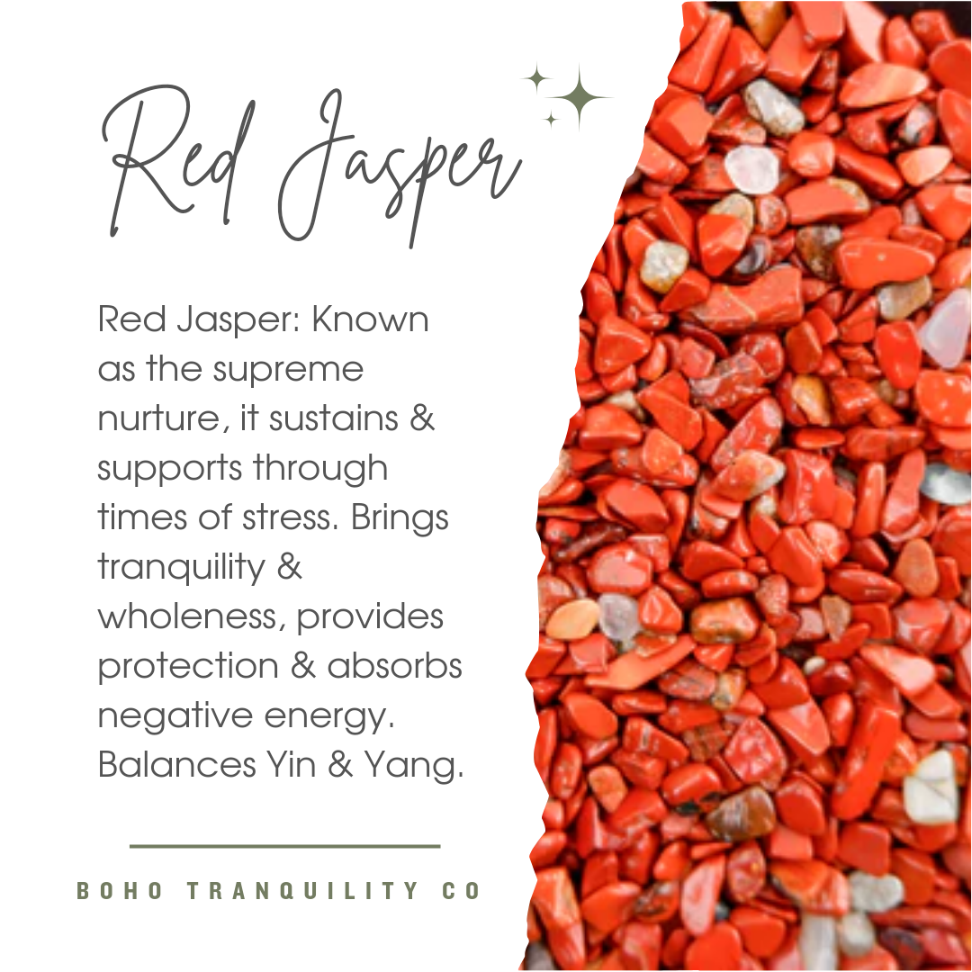 CRYSTAL INFUSED REED DIFFUSER 200mL - RED JASPER