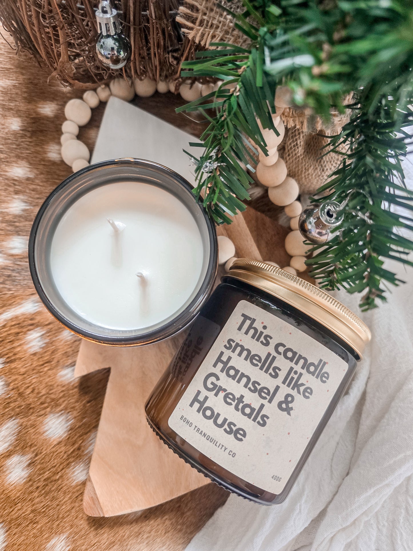 CHRISTMAS SCENTED CANDLE - THIS CANDLE SMELLS LIKE HANSEL & GRETALS HOUSE