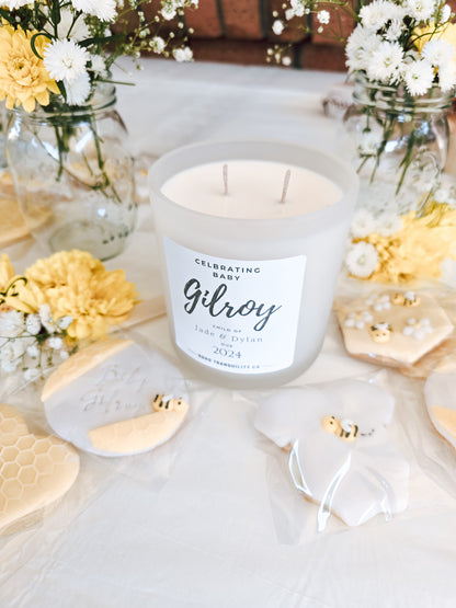 BABY SHOWER - XL SCENTED CANDLE