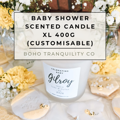 BABY SHOWER - XL SCENTED CANDLE